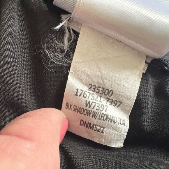 Paige Jeans Women's Size 27 Black Hoxton Ankle Animal print Skinny 1096 - Picture 7 of 15